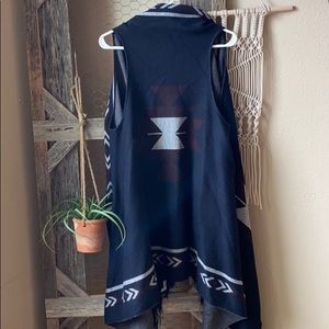 Tribal Print Sweater Vest